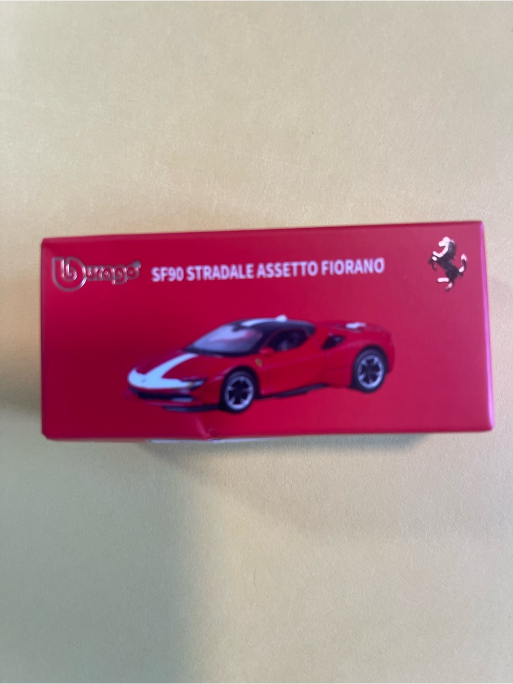 Bburago SF90 Stradale Assetto Fiorano Red Model Car Boxed NEW